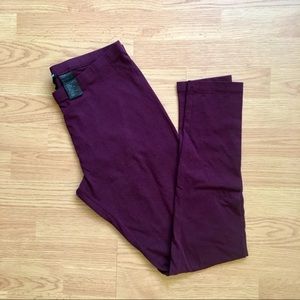 Plum/wine colored leggings